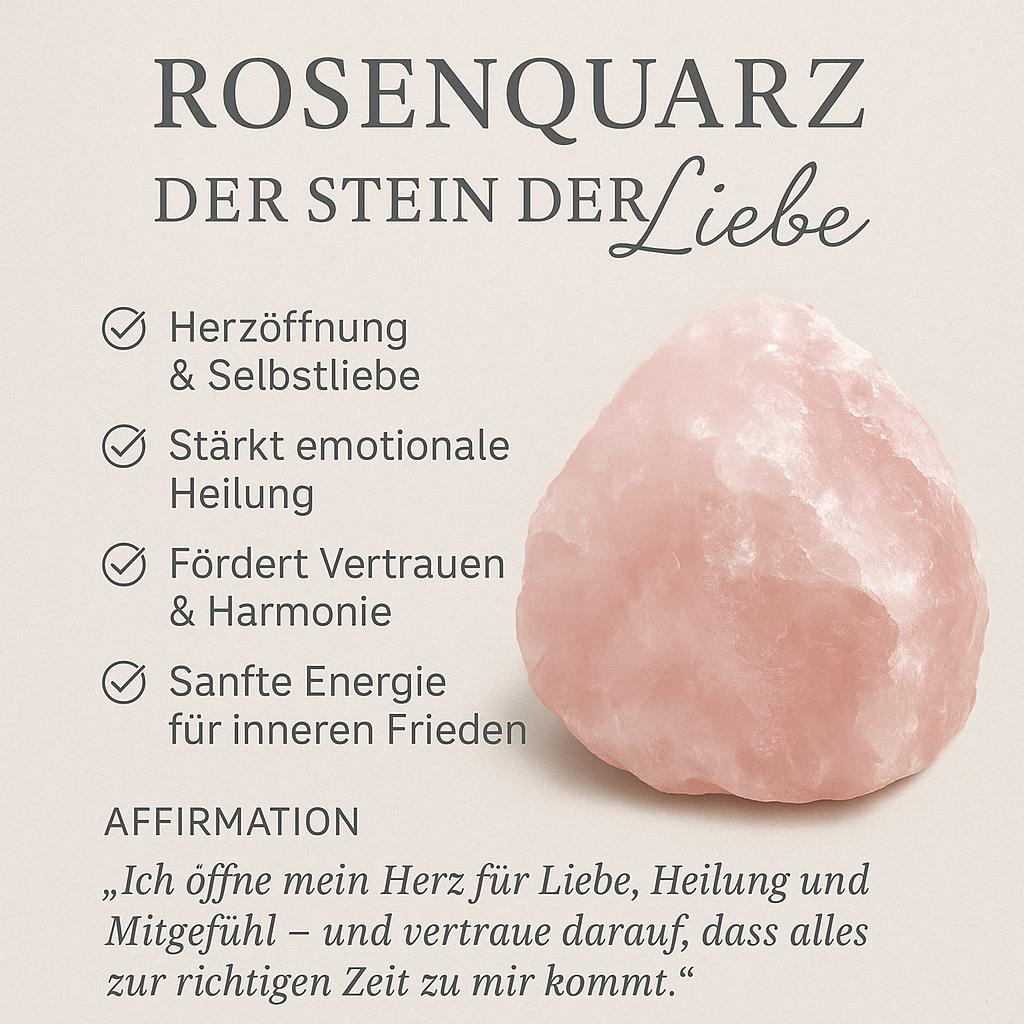 Rosenquarz - Doppelender vergoldet